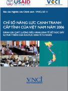Báo cáo Hồ sơ tỉnh 2006