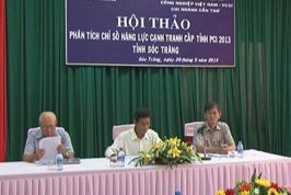Sóc Trăng: Hội thảo phân tích chỉ số năng lực cạnh tranh cấp tỉnh PCI năm 2013